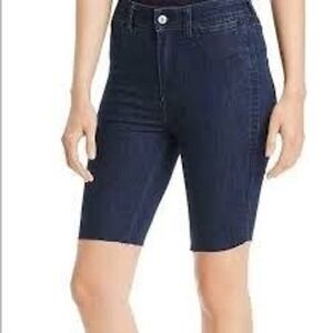 Free People So Chic Stretch Denim Bermuda Biker Shorts